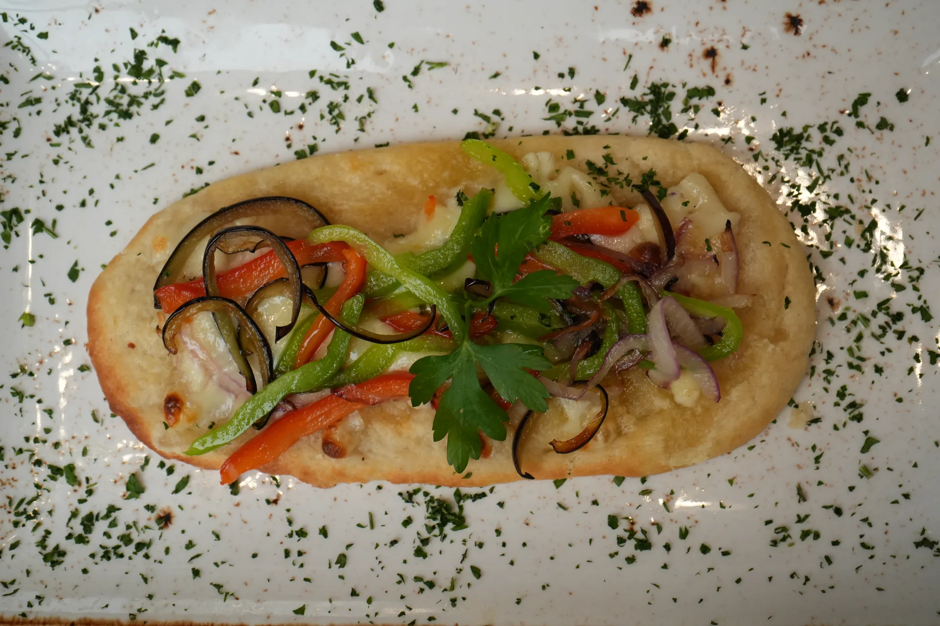 Coca Vegetariana, con Verduras de Temporada, de Mr. Kapriz, en la Jornada de Cocas de Dénia